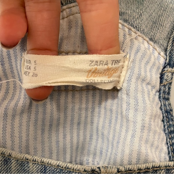 Zara Vintage Collection Denim Overall Skirt - Picture 5 of 6